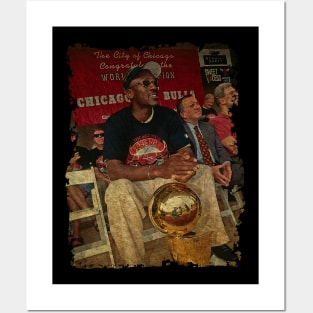 Michael Jordan, 1998 Chicago Bulls Championship Parade Posters and Art